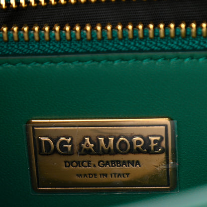 Dolce & Gabbana Smooth Calfskin Small DG Amore Shoulder Bag Dark Emerald 6 of 9