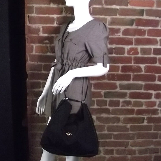 Bottega Veneta Nylon Shoulder Bag Black 3 of 11