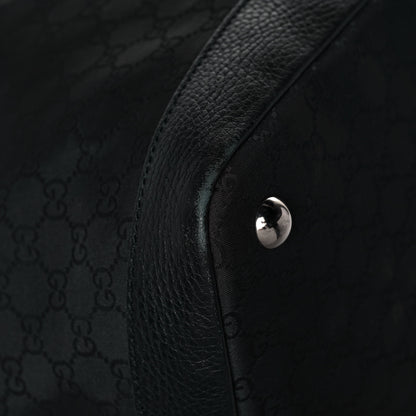 Gucci Nylon Monogram Travel Hobo Black 11 of 15
