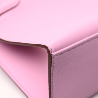 Hermes Swift Kelly Pochette Clutch Mauve Sylvestre 10 of 12