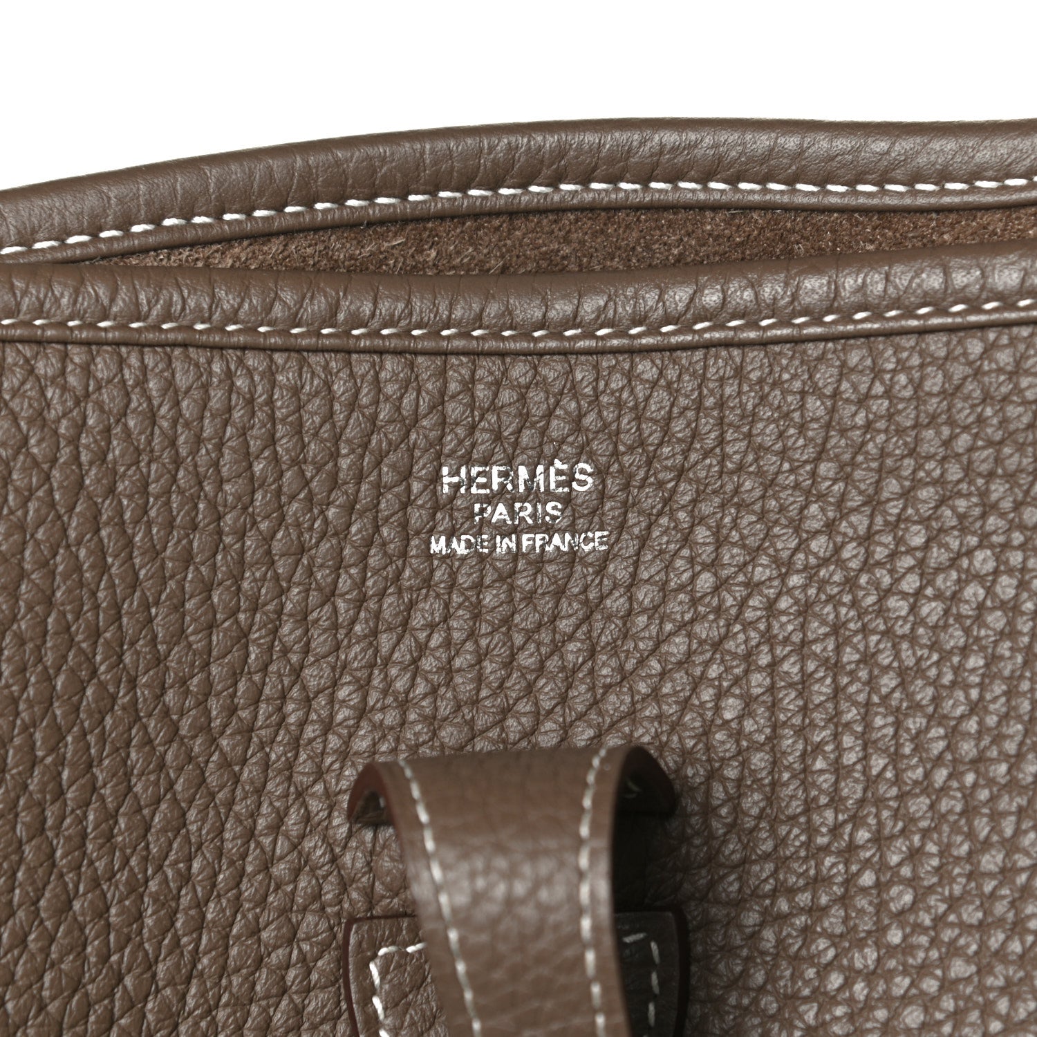 Hermes Taurillon Clemence Evelyne III PM Etoupe 6 of 14