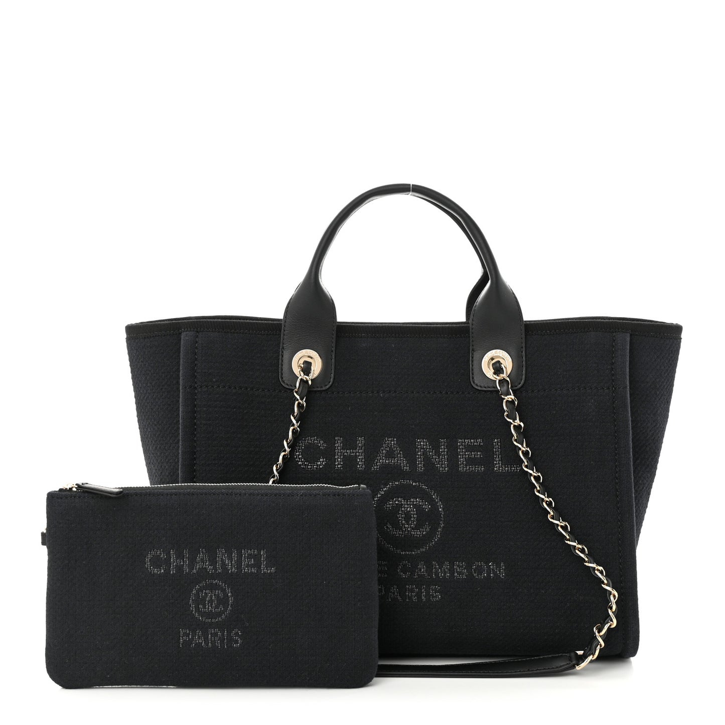 Mixed Fibers Small Deauville Tote Black