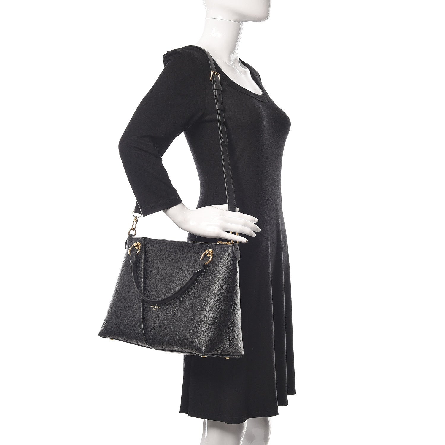 Louis Vuitton Empreinte V Tote MM Black 3 of 11