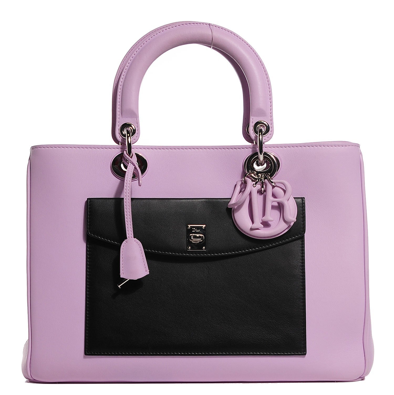 Christian Dior Lambskin Large Lady Dior Pockets Pink 1 of 10