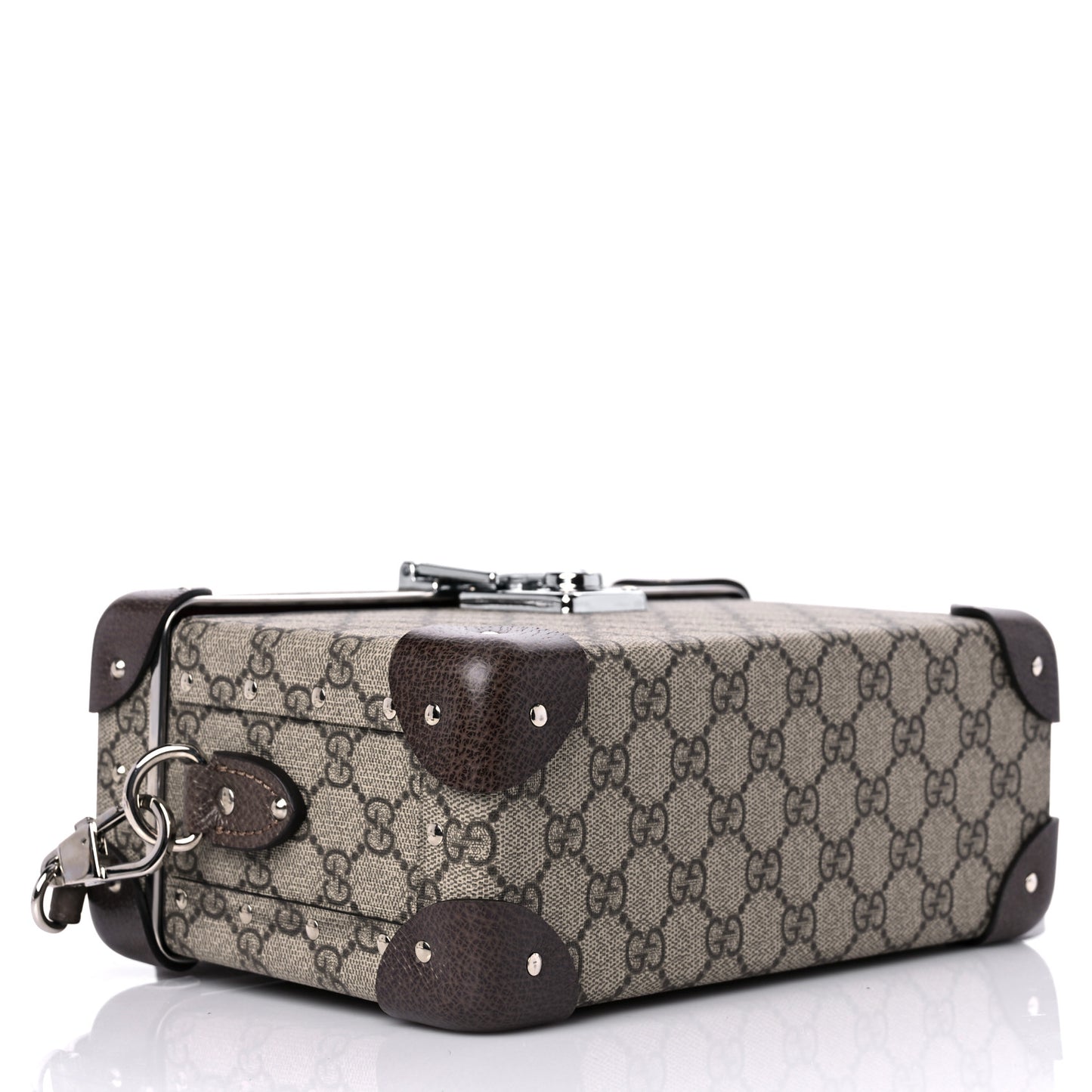 GG Supreme Monogram Globe-Trotter Beauty Case Brown