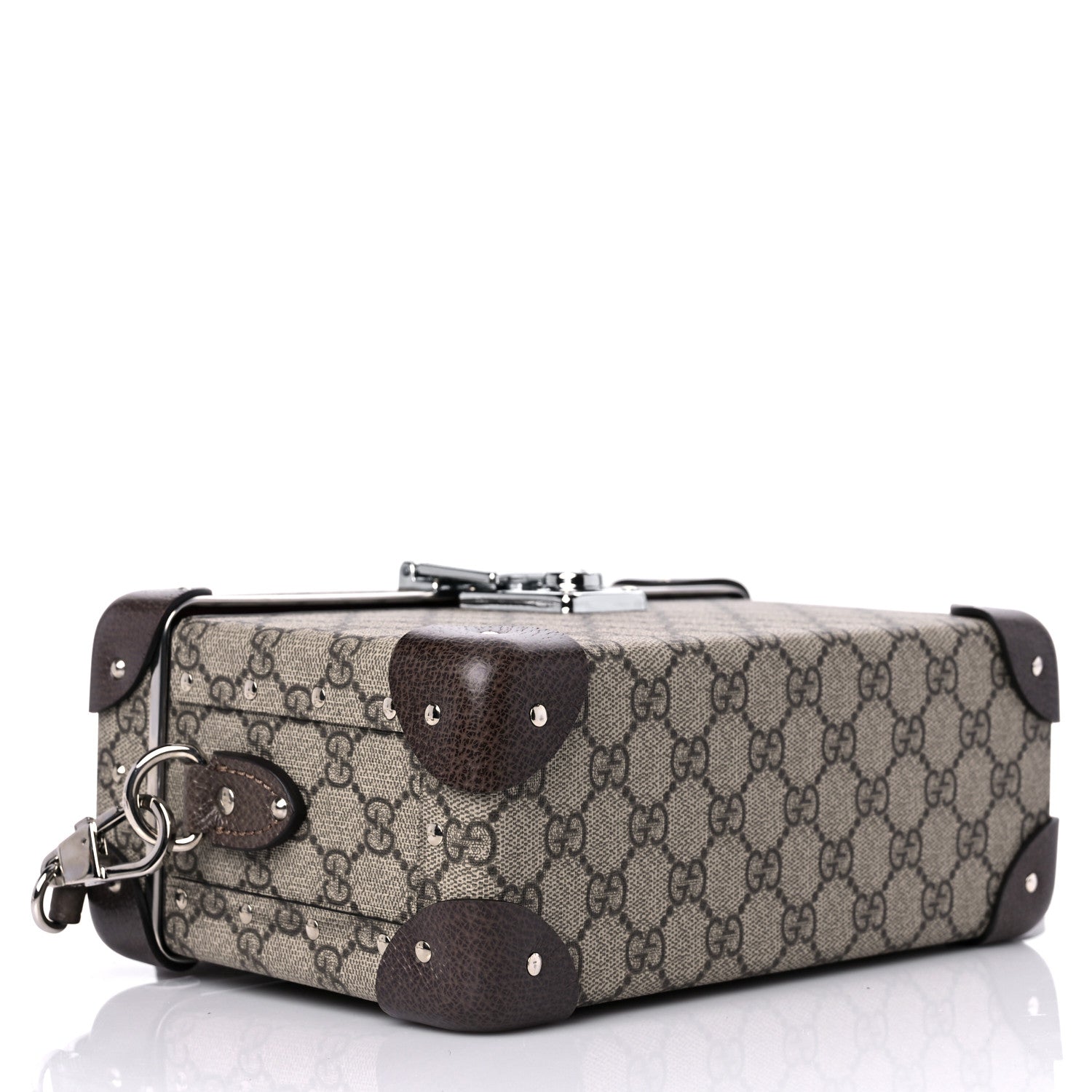 Gucci GG Supreme Monogram Globe-Trotter Beauty Case Brown 3 of 8