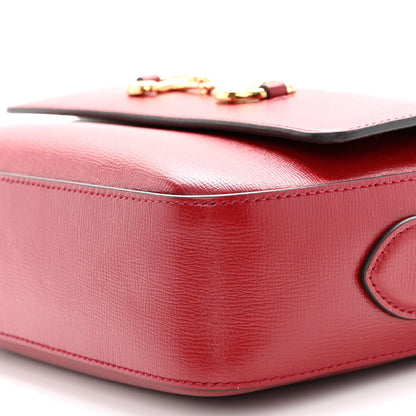 Gucci Azalea Calfskin Small Horsebit 1955 Shoulder Bag New Cherry Red 10 of 11