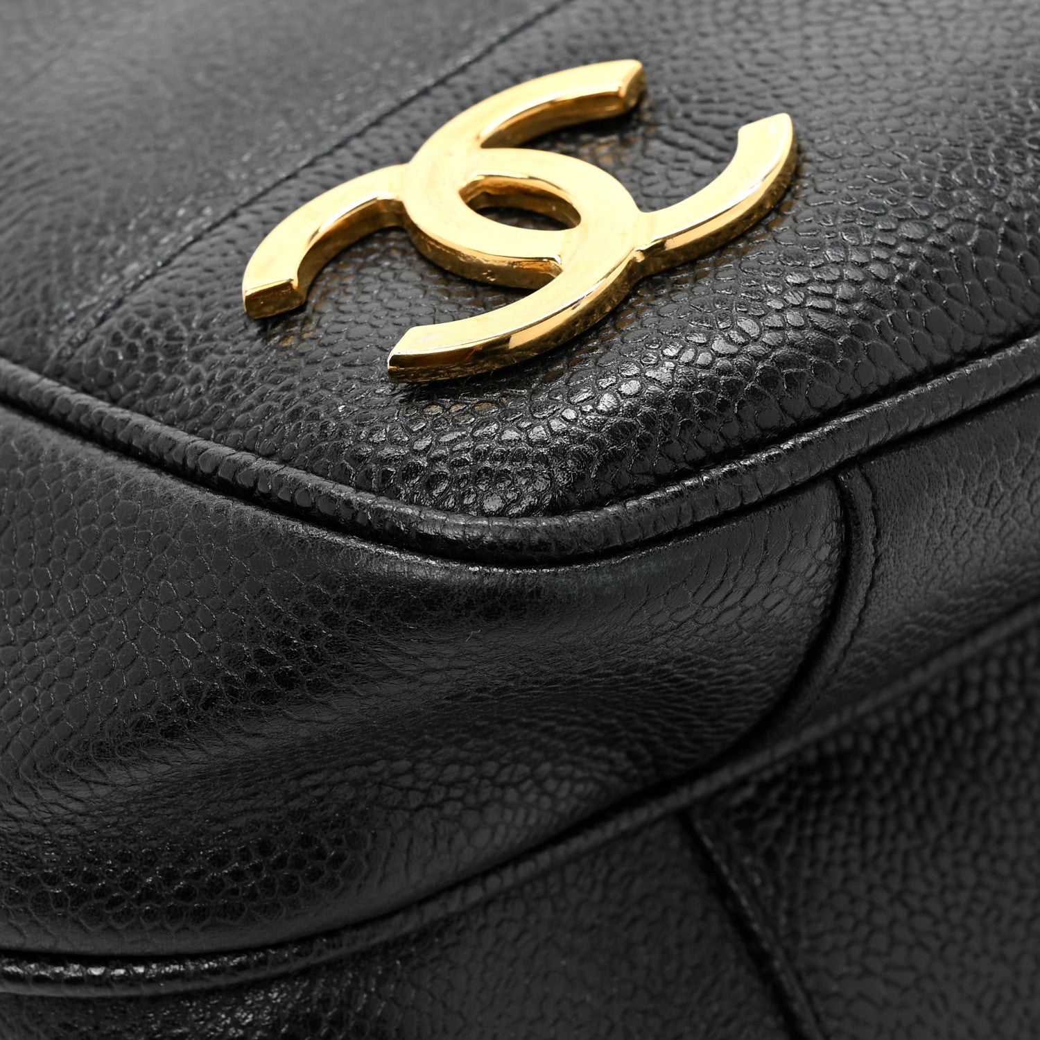 Chanel Caviar Triple CC Shoulder Bag Black 12 of 16