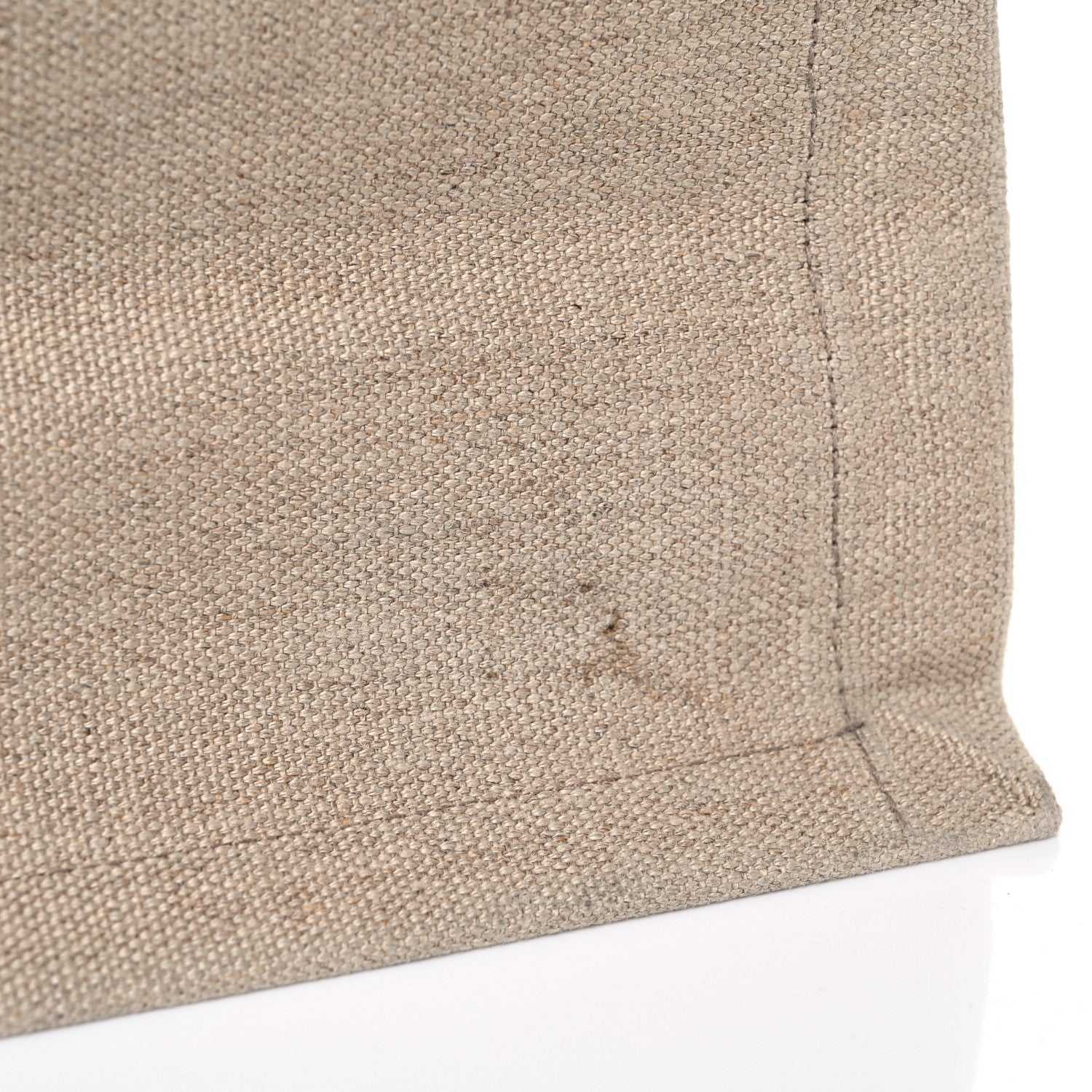 Saint Laurent Linen Calfskin Rive Gauche Tote Optic White 11 of 15