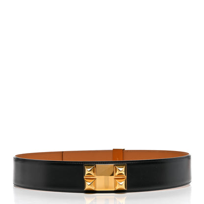 Hermes Box Collier De Chien CDC Belt 85 Black 2 of 5