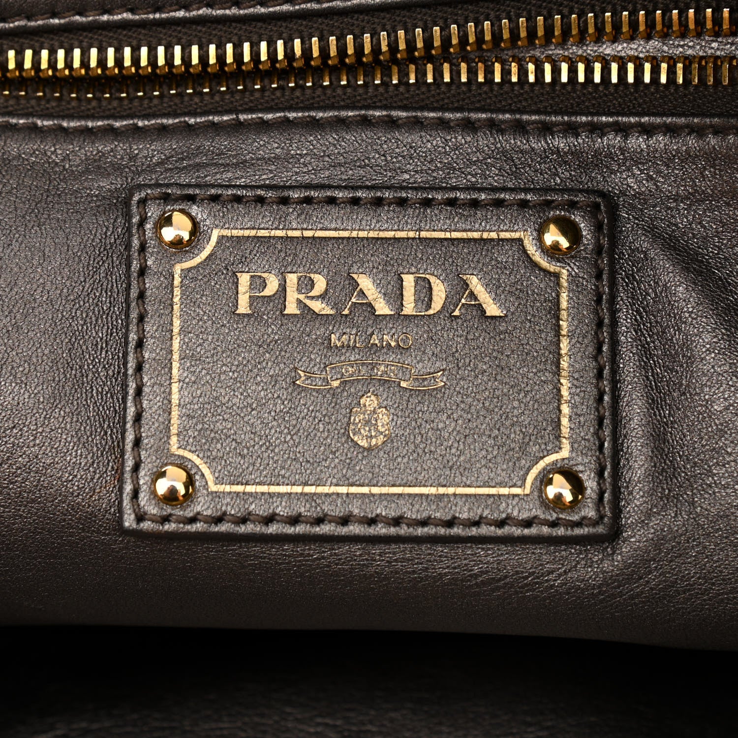 Prada Cervo Lux Print Lace Bauletto Bag Blond 5 of 13