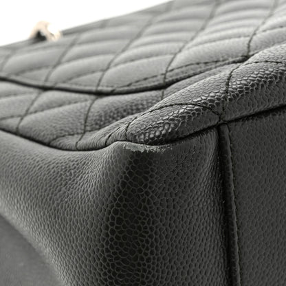 Chanel Caviar Quilted Grand Shopping Tote GST Dark Grey 17 of 22