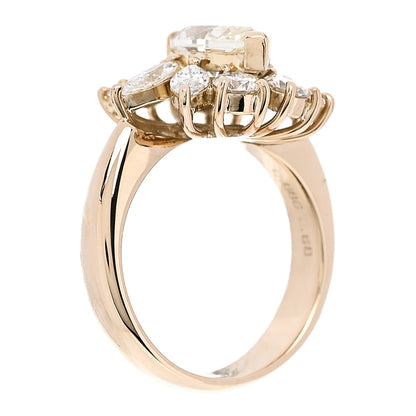 Parker & West by FASHIONPHILE 18K Yellow Gold Yellow Diamond 2.98ctw Flower Ring 53 6.25 6 of 10