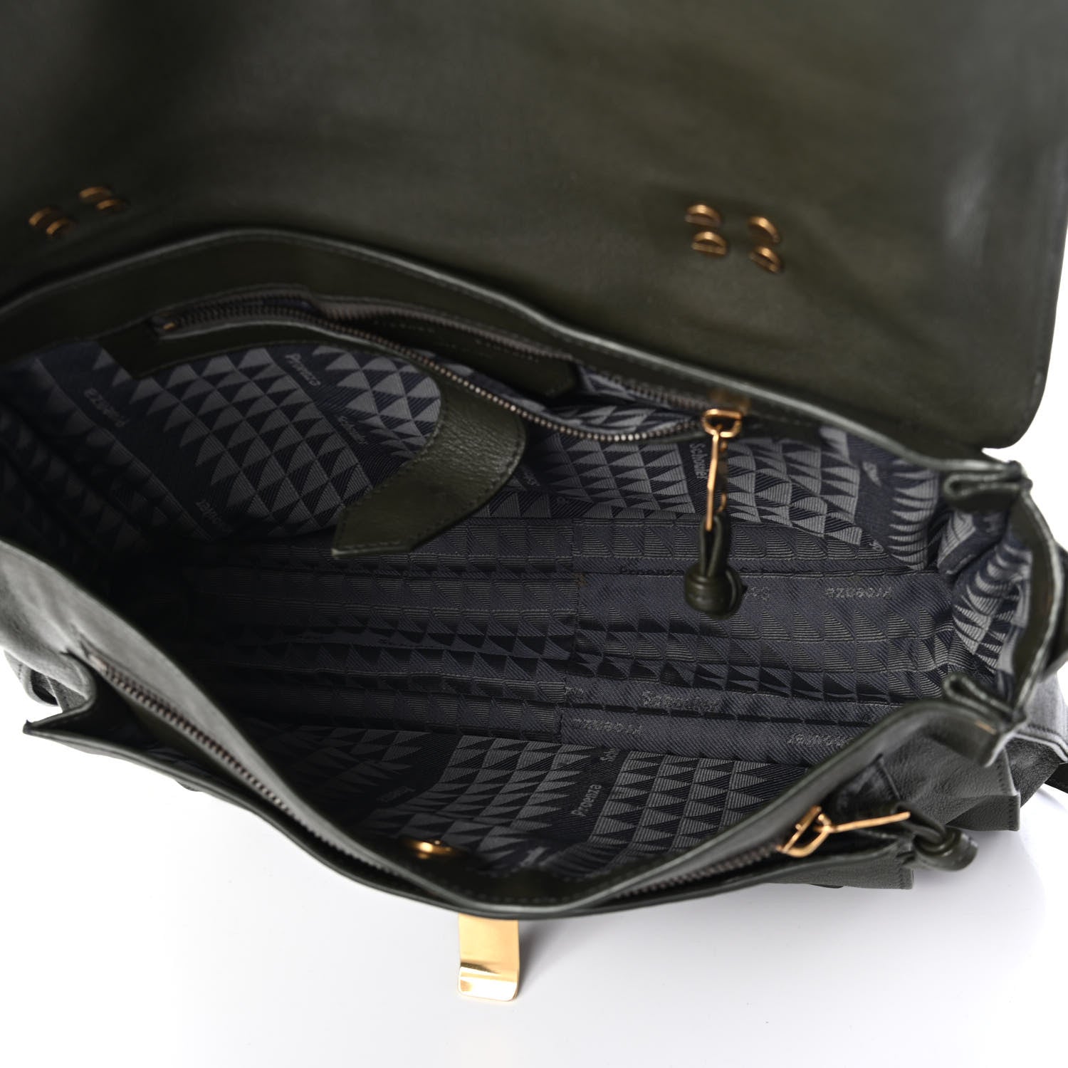 Proenza Schouler Lambskin Medium PS1 Satchel Dark Olive 4 of 4