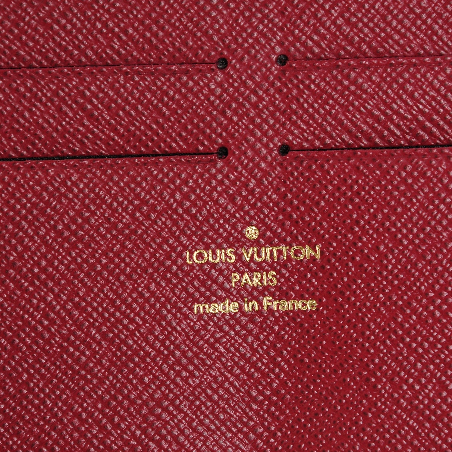 Louis Vuitton Calfskin Felicie Chain Wallet Card Holder Insert 5 of 5