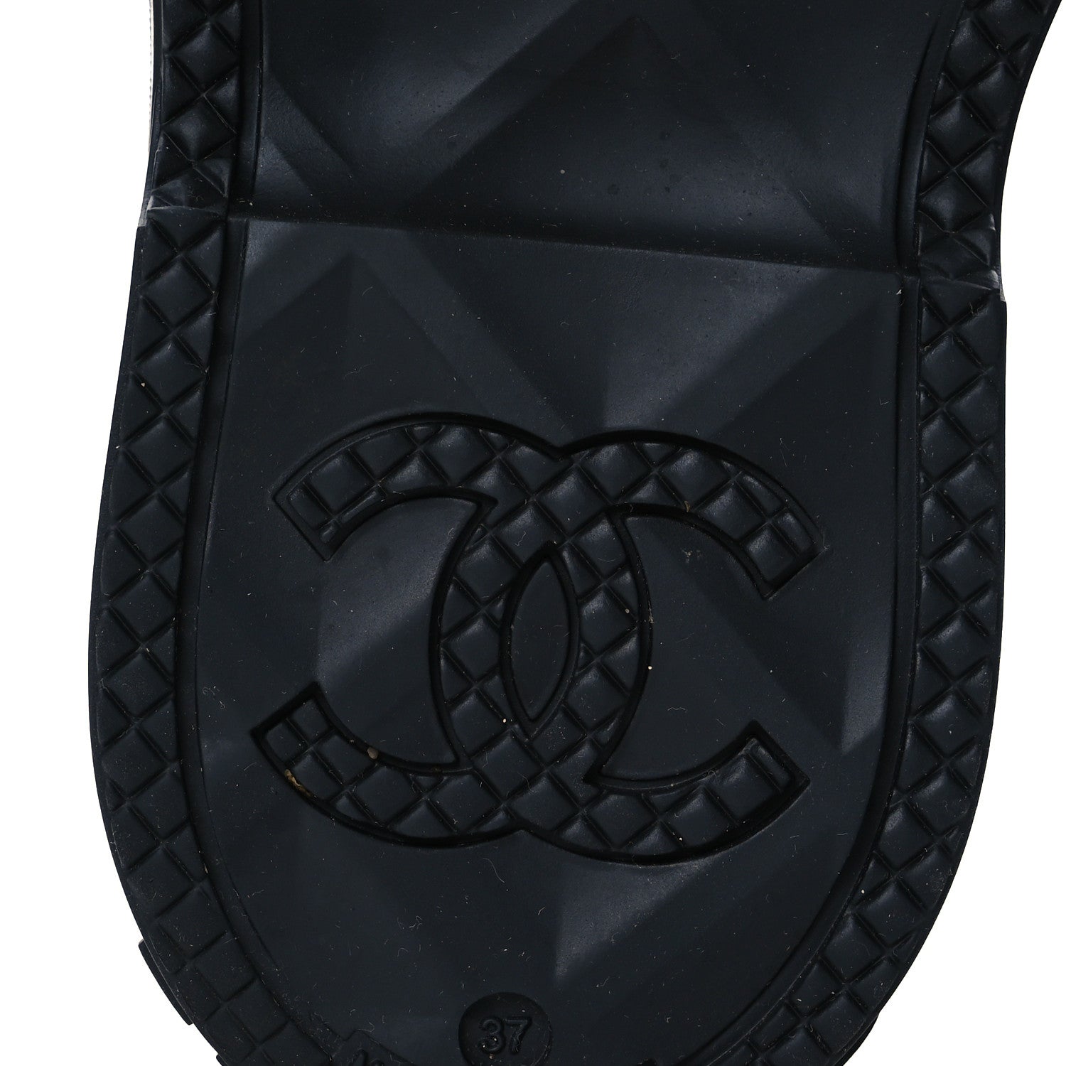 Chanel Caoutchouk CC High Boots 37 Black 8 of 11
