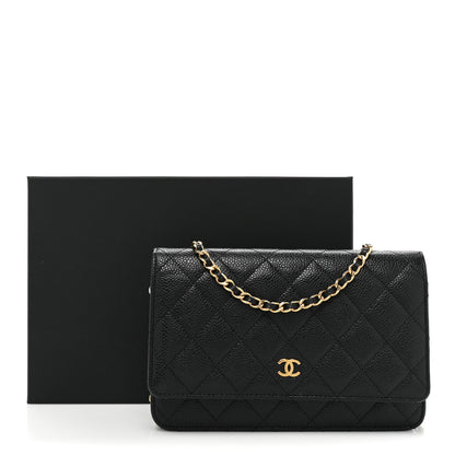 Chanel Caviar Quilted Wallet on Chain WOC Black 17 of 17
