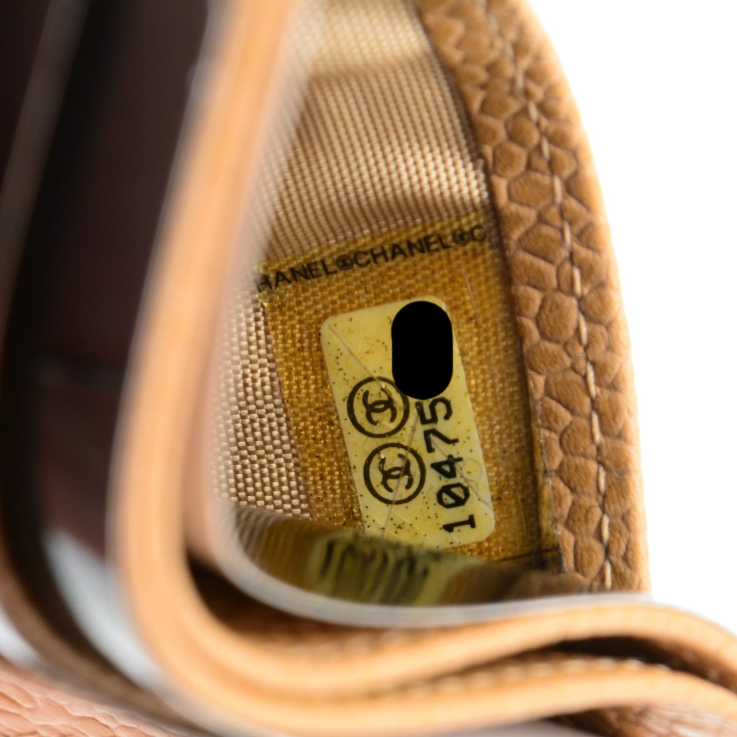 Caviar Timeless CC Card Holder Beige