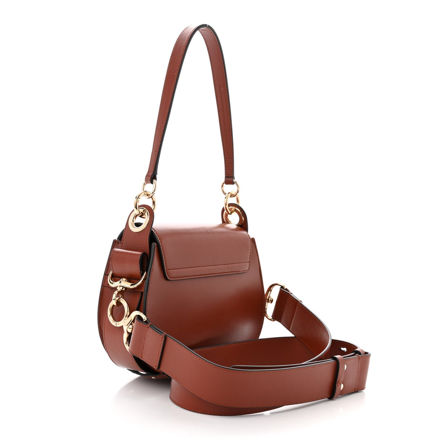 Chloe Calfskin Small Tess Bag Sepia Brown 3 of 12
