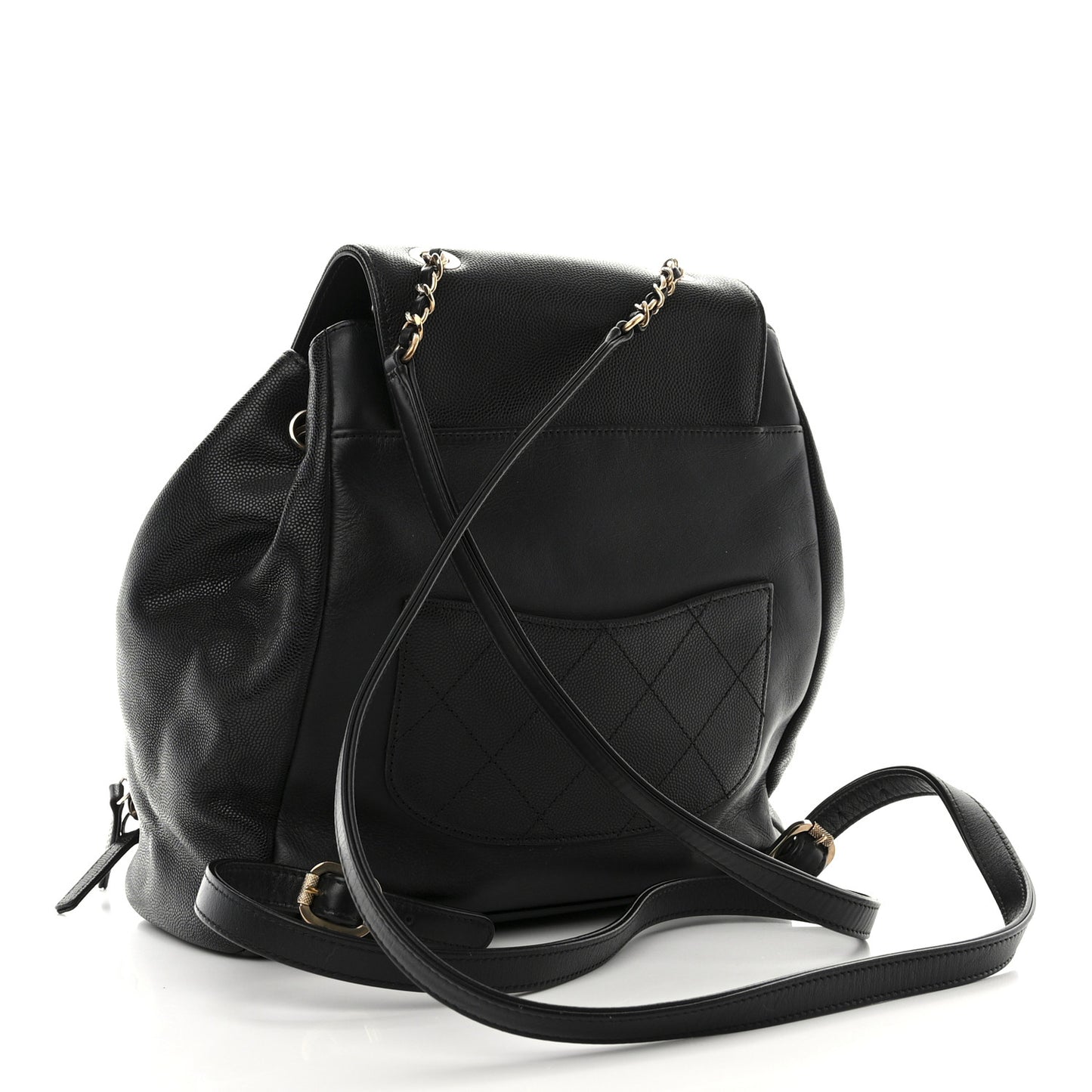 Caviar Quilted Business Affinity Backpack Black