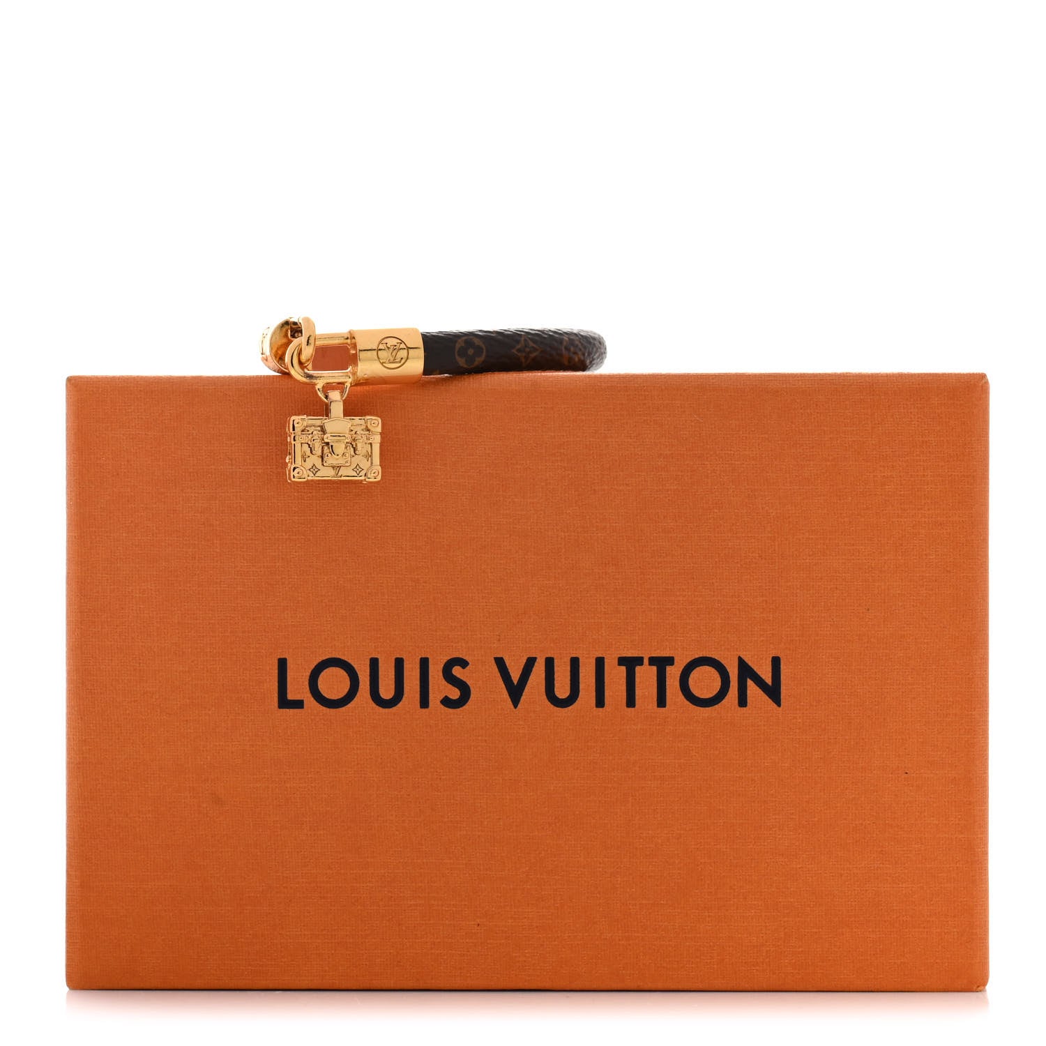 Louis Vuitton Monogram Petit Malle Charm Bracelet 17 7 of 8