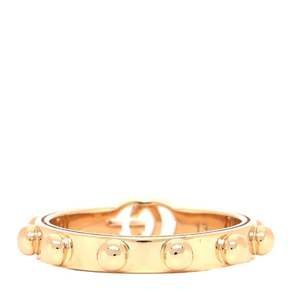 Gucci 18K Yellow Gold Running GG Ring 53 6.25 3 of 4