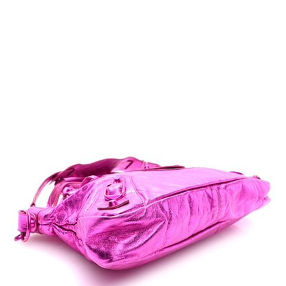 Balenciaga Metallic Chevre Classic Hardware First Magenta 5 of 10