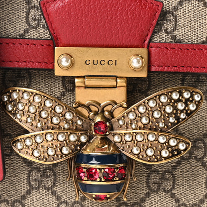 Gucci GG Supreme Monogram Small Queen Margaret Top Handle Bag Red 8 of 10