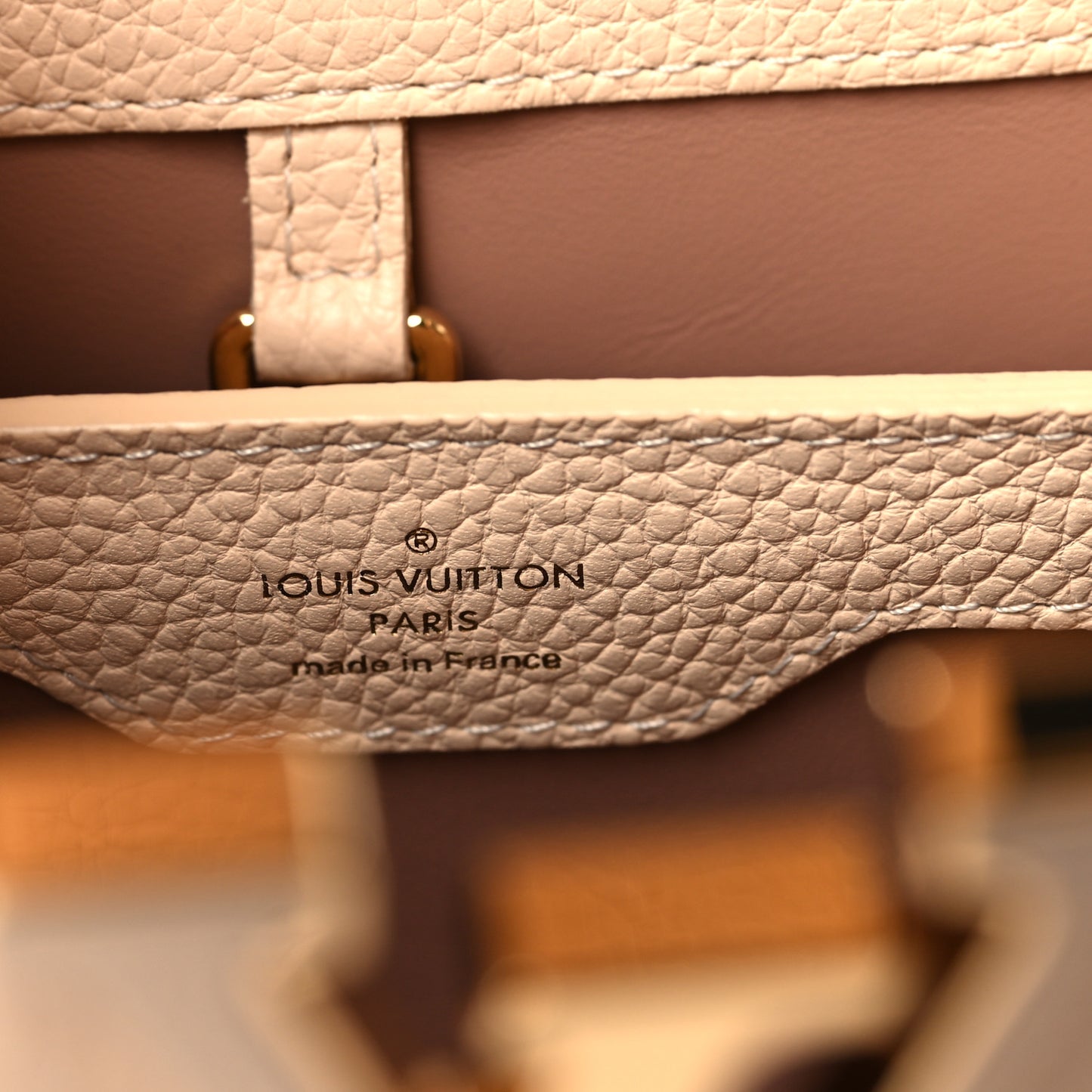 Taurillon Gradient Capucines PM Cloudy Creme