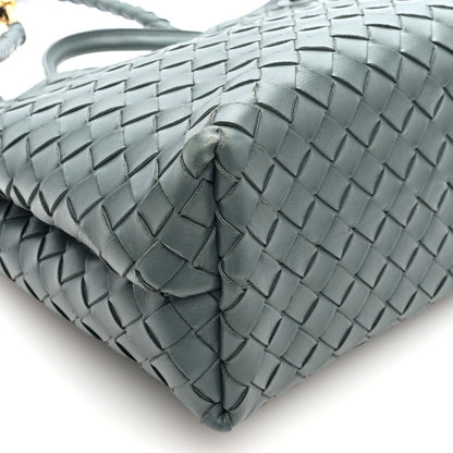 Bottega Veneta Nappa Intrecciato Medium Andiamo Shoulder Bag Slate 8 of 9