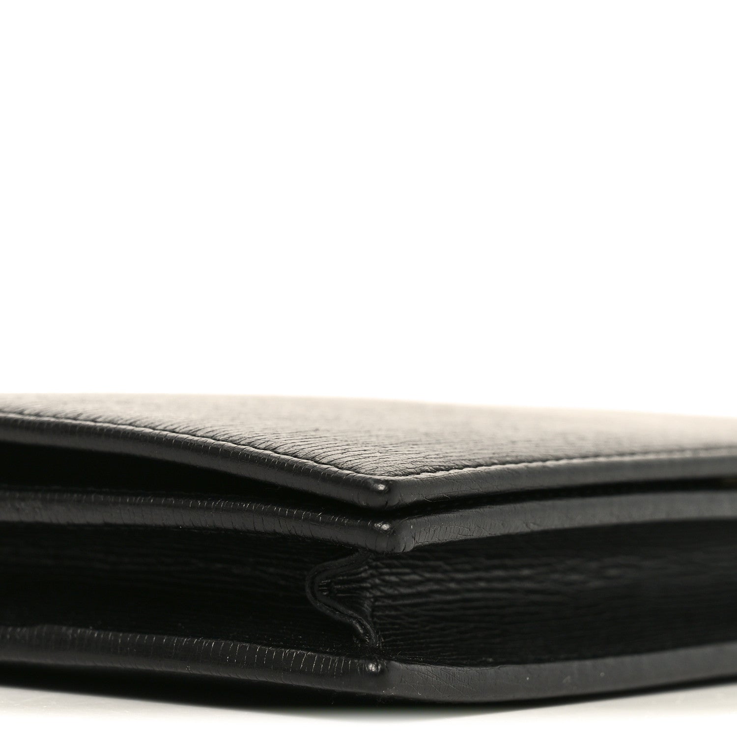 Gucci Textured Calfskin Medium Betty Chain Wallet Black 8 of 10