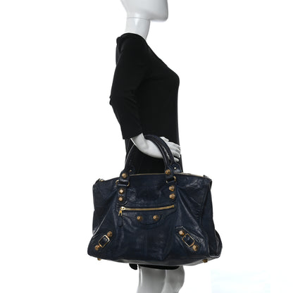 Balenciaga Agneau Giant 21 Gold Hardware Work Marine 3 of 11