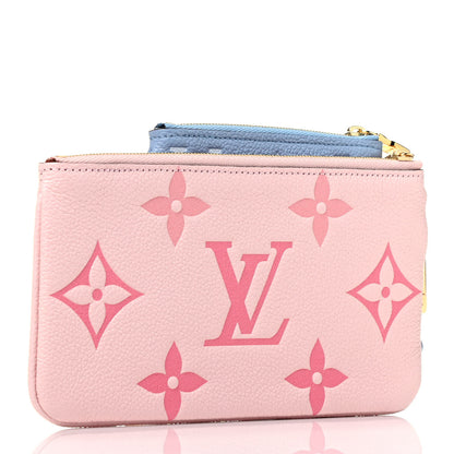 Louis Vuitton Empreinte Monogram Giant By The Pool Trio Pouch Rosebud Summer Blue Cream Saffron 3 of 9