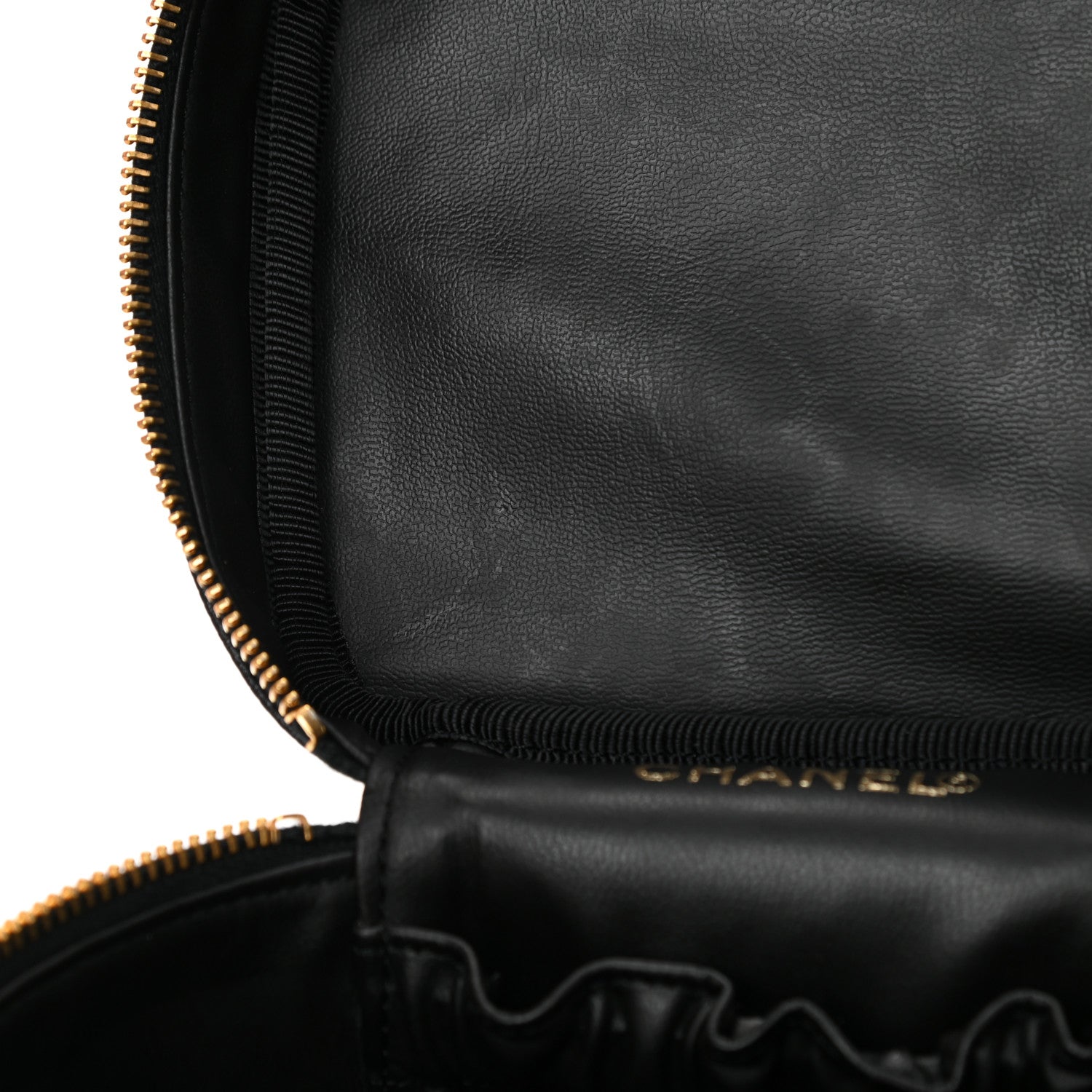 Chanel Caviar Vanity Cosmetic Case Black 9 of 11