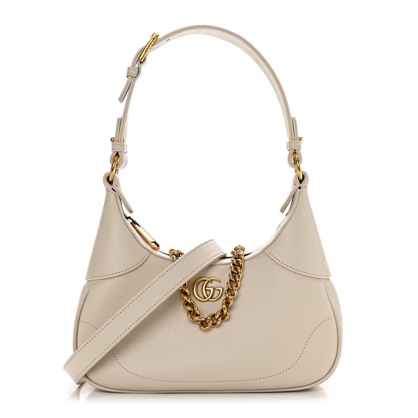 Goatskin Small Aphrodite Shoulder Bag Mystic White