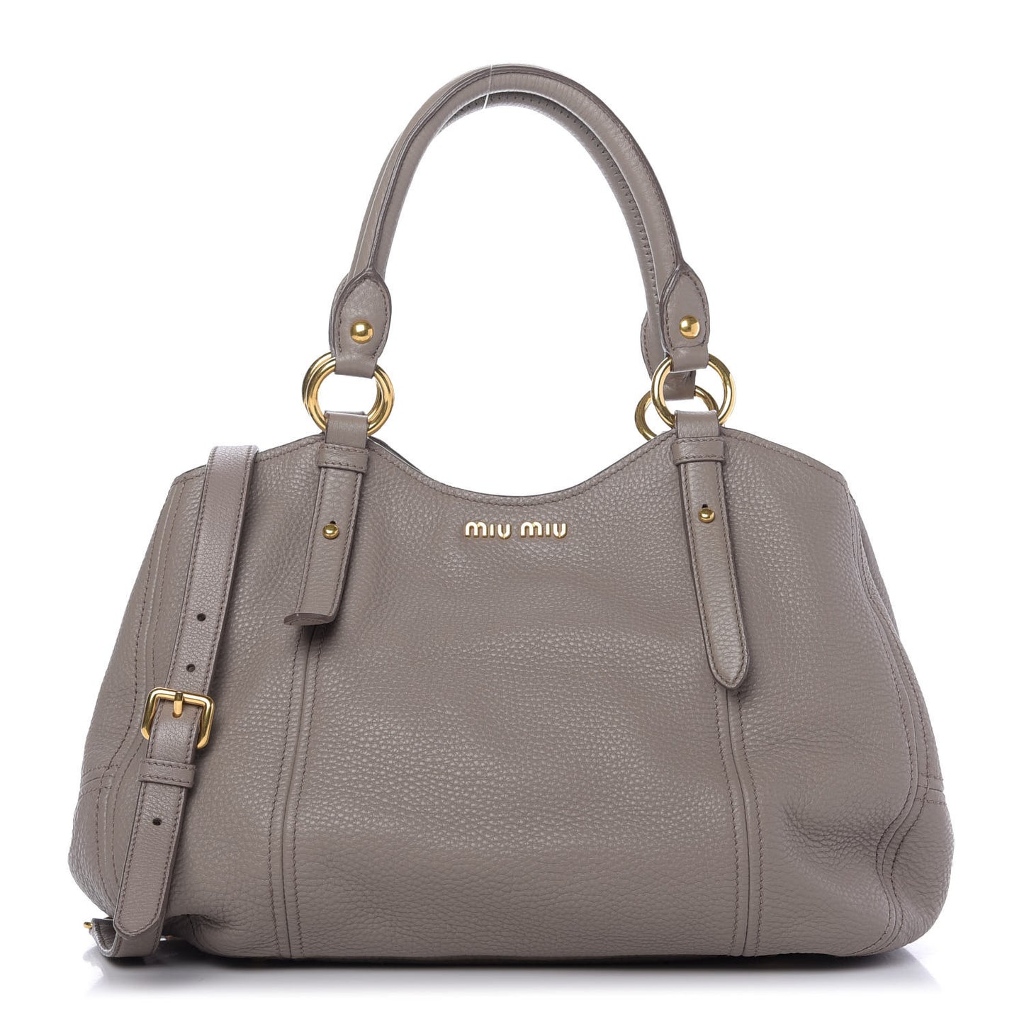 Vitello Daino Top Handle Tote Argilla
