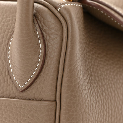 Hermes Taurillon Clemence Lindy 30 Etoupe 15 of 17