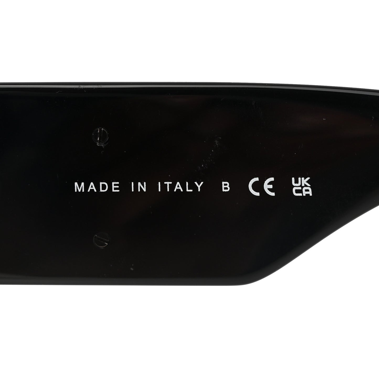 Acetate Crystal CC Shield Sunglasses 5466-B Black
