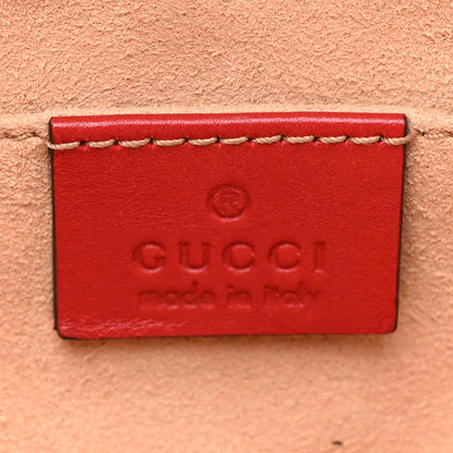 Gucci Calfskin Matelasse GG Marmont Belt Bag 95 38 Hibiscus Red 6 of 11