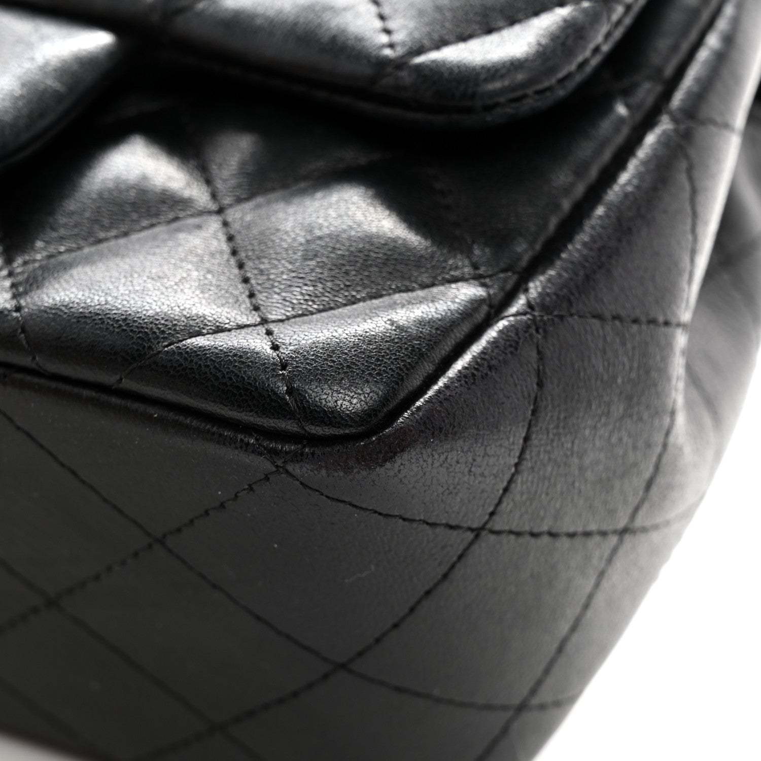 Chanel Lambskin Quilted Mini Square Flap Black 11 of 13