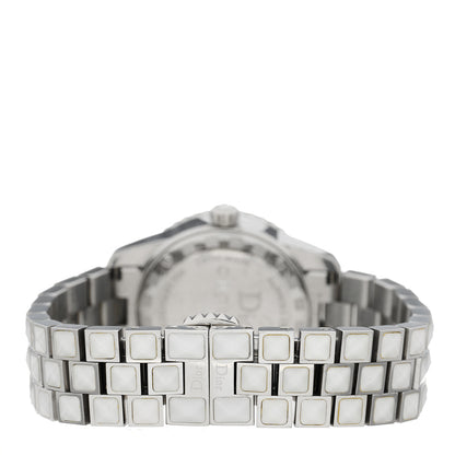 Christian Dior Stainless Steel Diamond Sapphire 33mm Christal Quartz Watch White 3 of 4