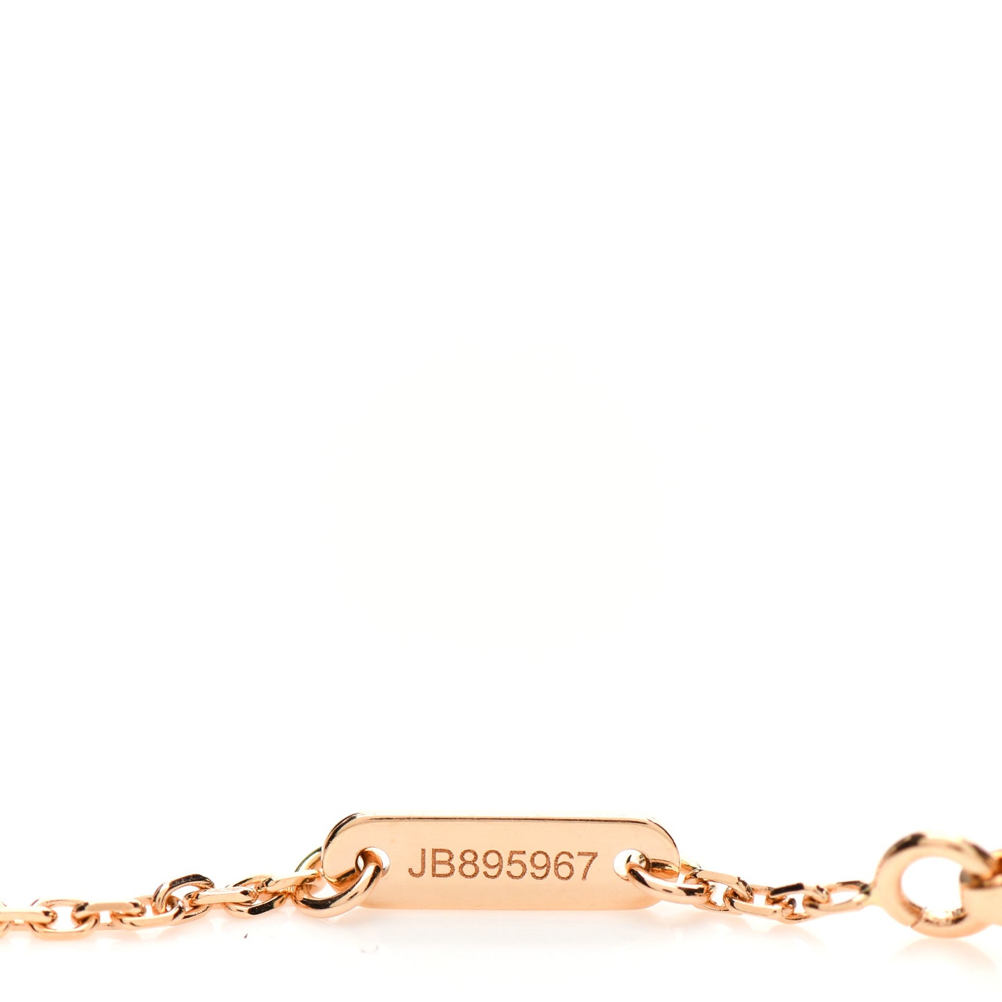 18K Rose Gold Carnelian Sweet Alhambra Heart Bracelet