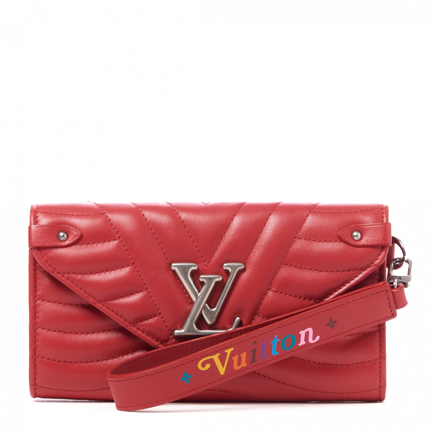 Louis Vuitton Calfskin New Wave Long Wallet Rouge 1 of 8