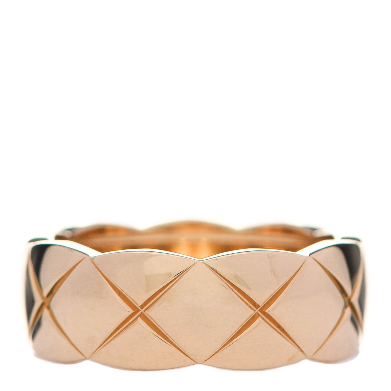 Chanel 18K Yellow Gold Small Coco Crush Ring 49 4.75 1 of 6