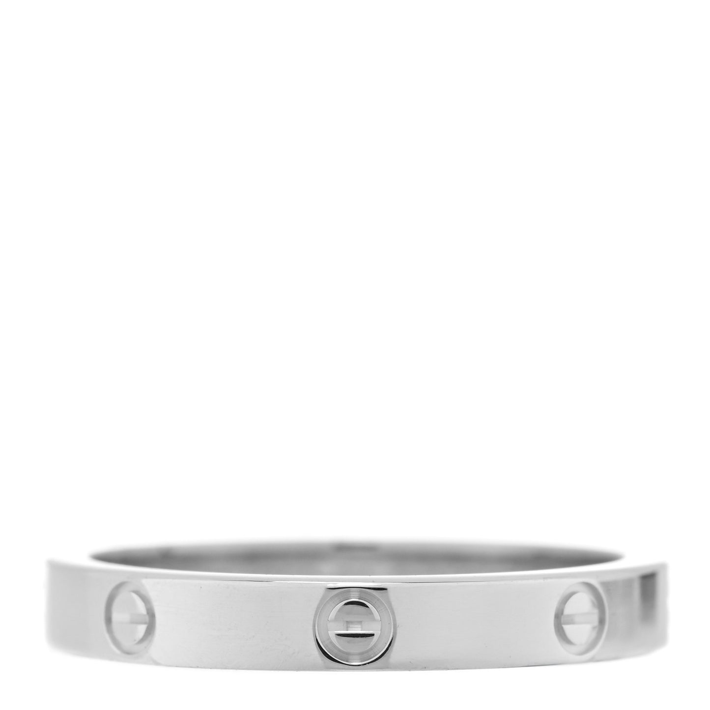 18K White Gold Diamond Ceramic LOVE Ring Set 54 6.75