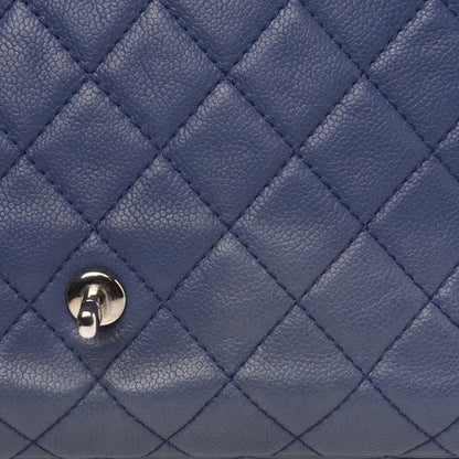 Chanel Caviar Quilted Jumbo Single Flap Dark Blue 8 of 13