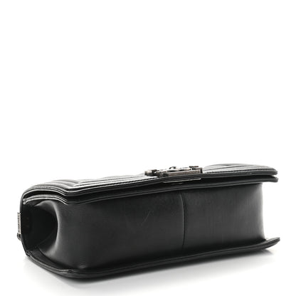 Chanel Calfskin Double Stitch Medium Boy Flap Black 4 of 9