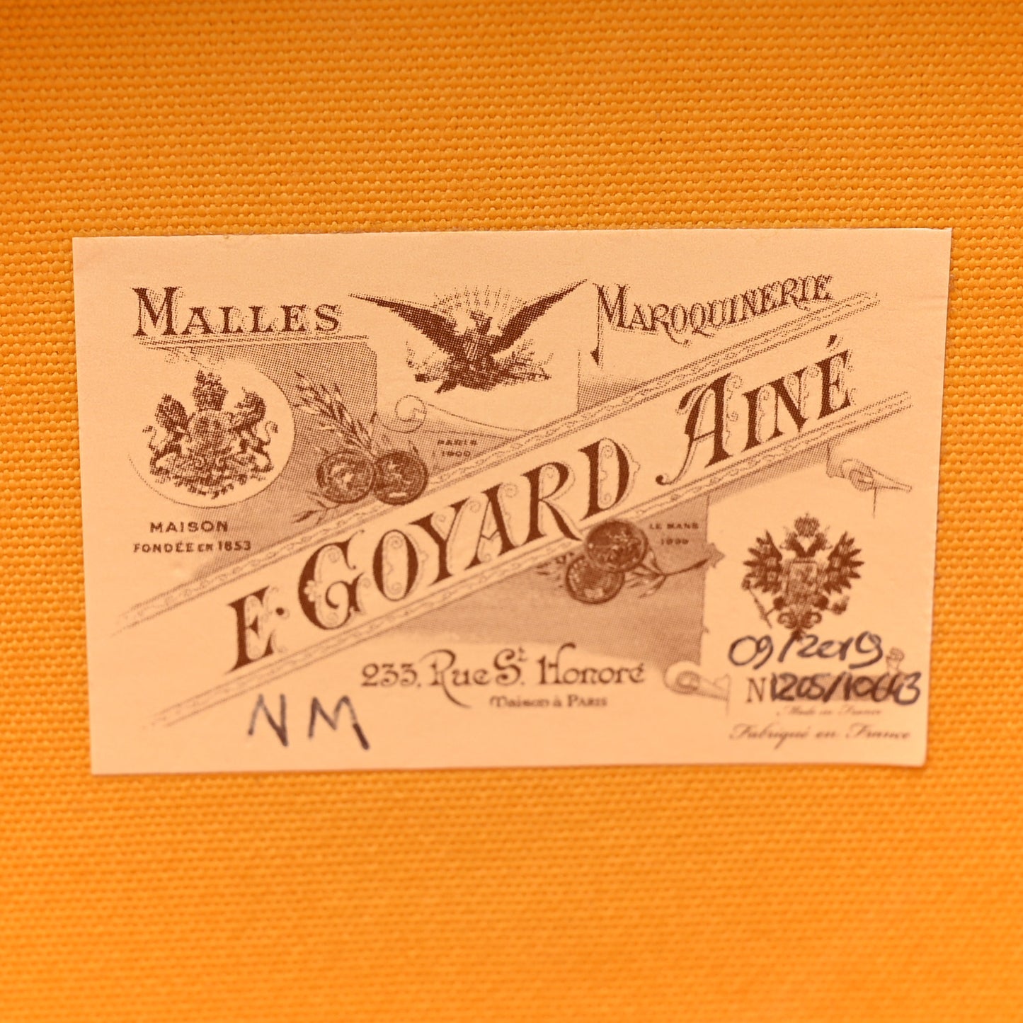 Goyardine Alto Hatbox Sky Blue