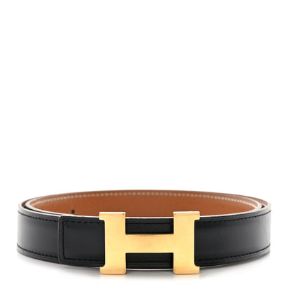 Hermes Swift Epsom 24mm Constance H Belt 70 Black Gold 1 of 6