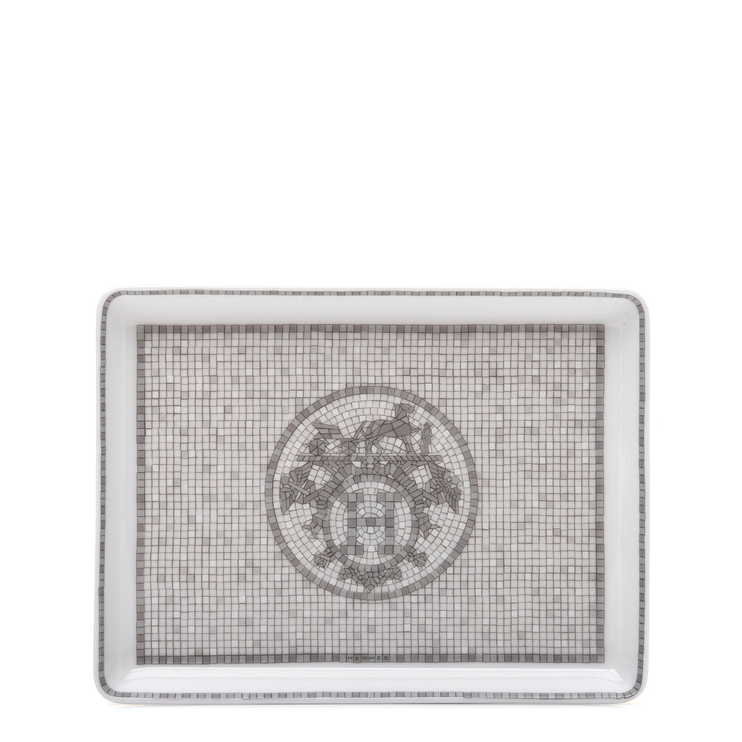 Porcelain Mosaique Au 24 Sushi Plate Platine